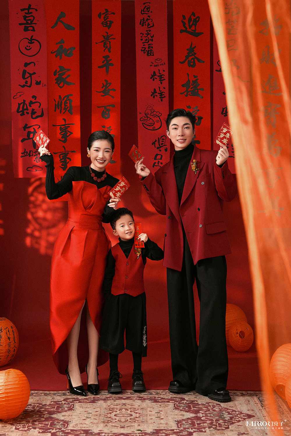 新年主題全家福 · 福啟新歲